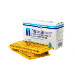 TOTALCAINA FORTE -Clorhidrato de Carticaina 4% L-Adrenalina 1:100.000 SOLUCIÓN INYECTABLE.